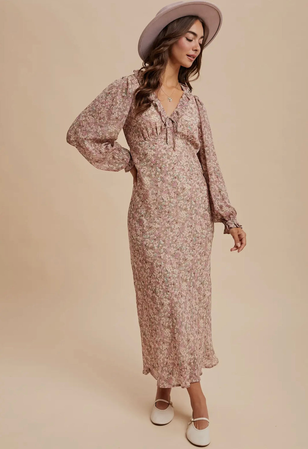 Floral Ruffled Maxi Dress