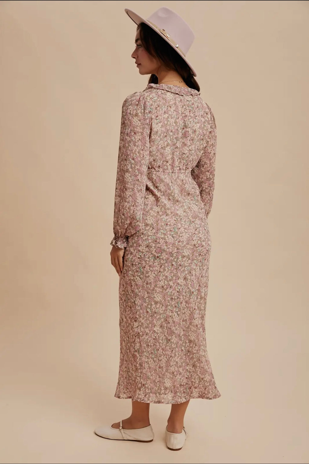 Floral Ruffled Maxi Dress